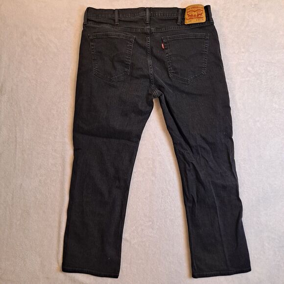 Levis 559 Jeans Mens 40 X 32 (40 X 30) Relaxed Straight Leg Black - Picture 2 of 10